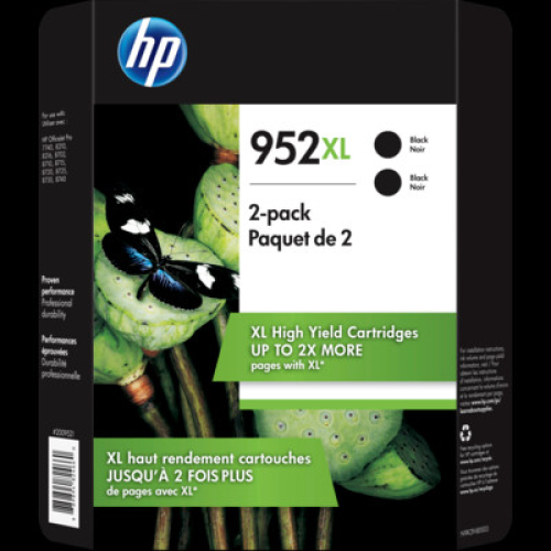 HP 952XL High Yield Black Ink Cartridges