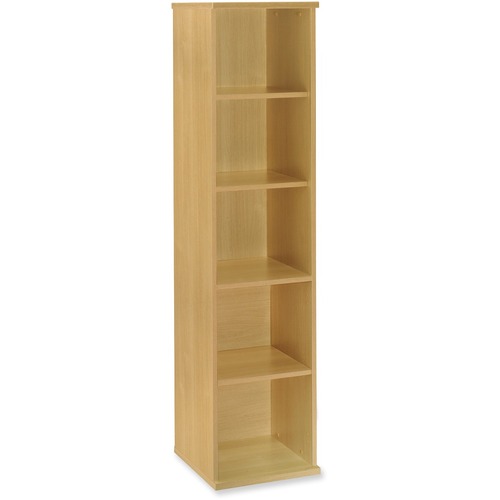 Bush Business Furniture Series C18W 5-Shelf Bookcase in Light Oak (WC60312)