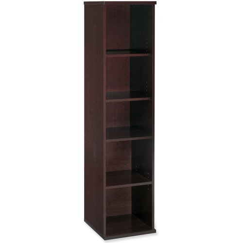 Bush Business Furniture Series C 18W 5 Shelf Bookcase in Mocha Cherry (WC12912)