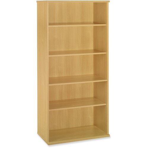 Bush Business Furniture Series C36W 5-Shelf Bookcase in Light Oak (WC60314)