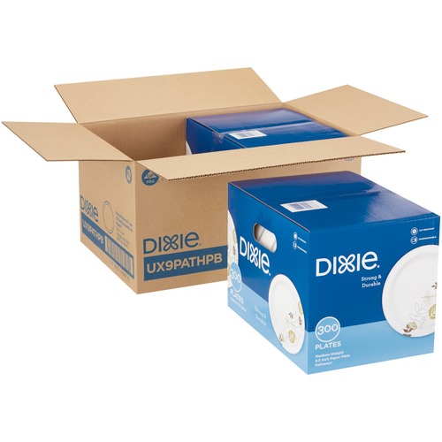 Dixie Pathways 9" Medium-weight Paper Plates by GP Pro (UX9PATHPBCT)