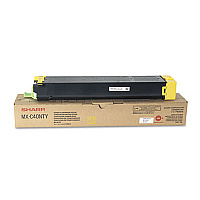 Sharp MXC40NTY Toner, 10,000 Page-Yield, Yellow