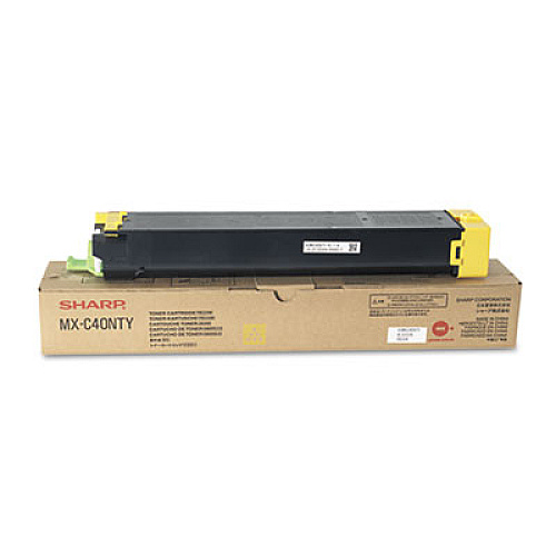 Sharp MXC40NTY Toner, 10,000 Page-Yield, Yellow