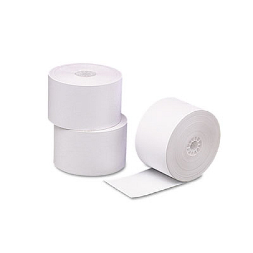Direct Thermal Printing Paper Rolls, 0.69" Core, 2.31" x 356 ft, White, 24/Carton