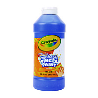 Crayola Washable Fingerpaint, Blue, 16 oz Bottle 1 Color(s) - Blue - 16 fl oz - Washable - 1 Each (551316042)