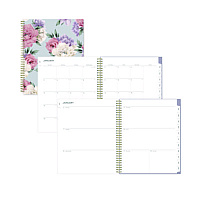 Blue Sky Tula Weekly/Monthly Planner, Floral Artwork, 11" x 8.5", Purple/Pink/White Cover, 12-Month (Jan to Dec): 2026 (143971)