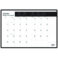 House of Doolittle 100% Recycled Deco Days Monthly Planner, 11 x 8.5, Black/Gold Cover, 12-Month (Jan to Dec): 2026 (29102)