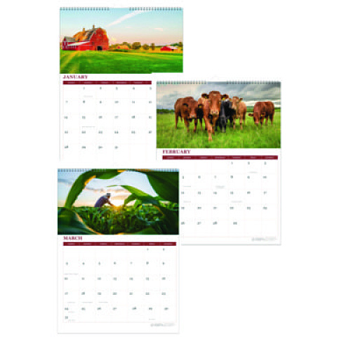 House of Doolittle 100% Recycled Farm Life Wall Calendar, 11 x 14, White/Multicolor Sheets, 12-Month (Jan-Dec): 2026 (316)