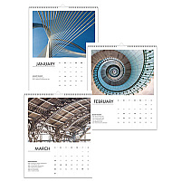 House of Doolittle 100% Recycled Abstract Architecture Photos Wall Calendar, 14 x 11, White Sheets, 12-Month (Jan-Dec): 2026 (315)