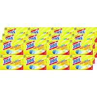 Steel Wool Soap Pad, Steel, 4/Box, 24 Boxes/Carton