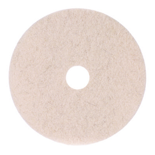 Boardwalk&reg; High-Speed Floor Pads, 19" dia, Natural Hair, 5 Pads (BWK4019NHE)