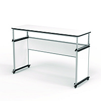 Luxor Modular Teacher's Desk, 60.25 x 21 x 32 to 38, White (DTTB002)