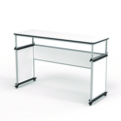 Luxor Modular Teacher's Desk, 60.25 x 21 x 32 to 38, White (DTTB002)