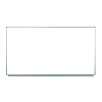 Luxor Wall-Mounted Magnetic Whiteboard, 72" x 40", White Surface, Silver Aluminum Frame (WB7240W)