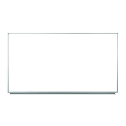 Luxor Wall-Mounted Magnetic Whiteboard, 72" x 40", White Surface, Silver Aluminum Frame (WB7240W)