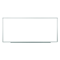 Luxor Wall-Mounted Magnetic Whiteboard, 96" x 40", White Surface, Silver Aluminum Frame (WB9640W)