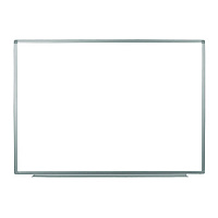 Luxor Wall-Mounted Magnetic Whiteboard, 48" x 36", White Surface, Silver Aluminum Frame (WB4836W)