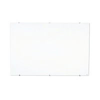 Luxor Magnetic Wall-Mounted Glass Board, 48" x 36", White Surface, Silver Aluminum Frame (WGB4836M)