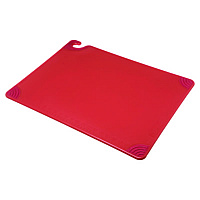 San Jamar Saf-T-Grip Cutting Board, Plastic, 24 x 18, x 0.5, Red (CBG182412RD)