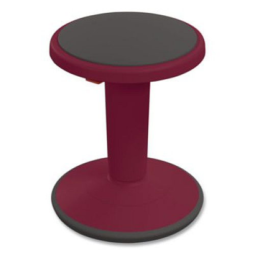 MooreCo Hierarchy Grow Stool, Tall, Backless, Supports Up to 250 lbs, 17" to 24" Seat Height, Currant Seat, Currant Base (50970CURRANT)