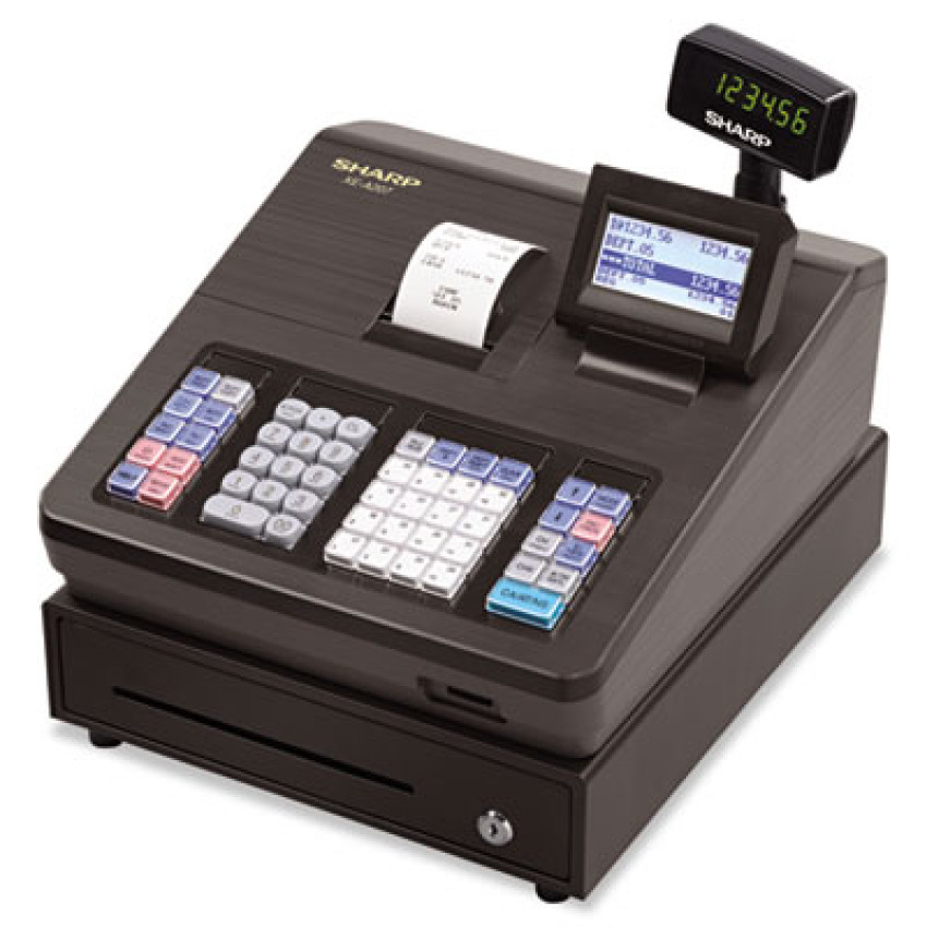 Sharp XE Series Electronic Cash Register, Thermal Printer, 2,500