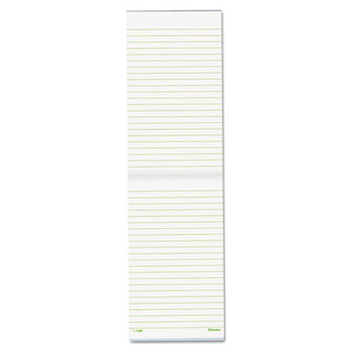 Blueline EcoLogix Memo Pad, Narrow Rule, Black Cover, 50 White 3.63 x 6 Sheets (A435)