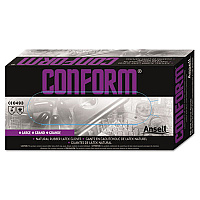 Ansell Conform Natural Rubber Latex Gloves, 5 mil, Medium, 100/Box (69210M)
