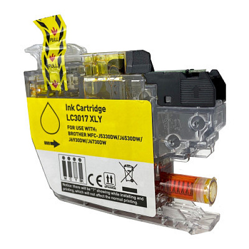 Elite LC3017Y Innobella High-Yield Ink, 550 Page-Yield, Yellow