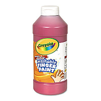 Crayola Washable Fingerpaint, Red, 16 oz Bottle 1 Color(s) - Red - 16 fl oz - Washable - 1 Each (551316038)