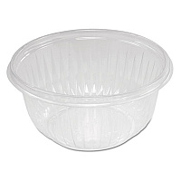 Dart PresentaBowls Clear Bowls, 16 oz, Plastic, 63/Bag, 8 Bags/Carton, 504 Bowls/Carton (C16B)