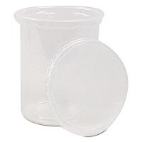 WNA Deli Containers and Lids, 24 oz, 4.56" Diameter x 4" h, Clear, Plastic, 250/Carton (APCOMBO24)