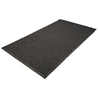 Guardian EcoGuard Indoor/Outdoor Wiper Mat, Rubber, 24 x 36, Charcoal Indoor, Outdoor, Carpeted Floor, Hard Floor - 36