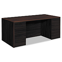 HON 10700 Series Double Pedestal Desk with Full-Height Pedestals, 72