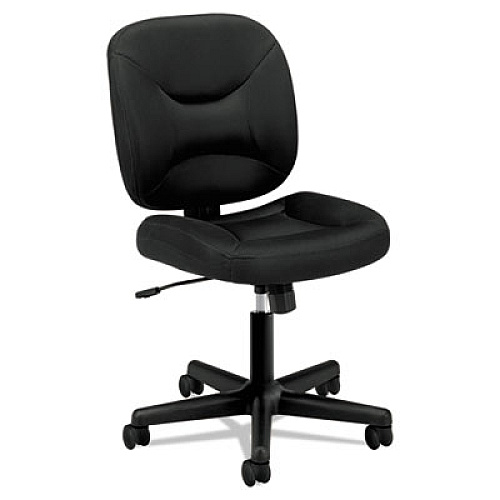 HON VL210 Low-Back Task Chair, Supports Up to 250 lb, 17" to 20.5" Seat Height, Black Black - Mesh - 1 Each (VL210MM10)