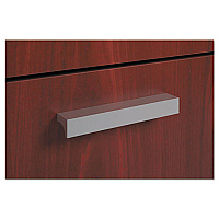 HON BL Series Field Installed Contemporary Pull, Linear, 4.75 x 0.75 x 0.75, Silver, 2/Carton (BLPCONTEMP)