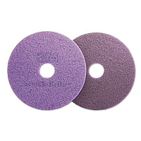 Diamond Floor Pads, 16" Diameter, Purple, 5/Carton