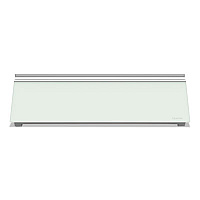 Glass Dry Erase Desktop Computer Pad, 18 x 6, White Surface