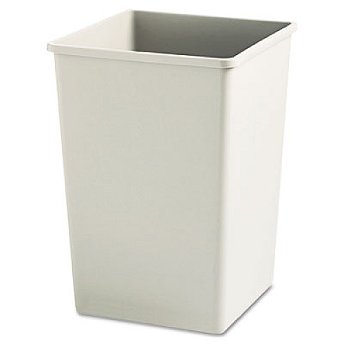 Rubbermaid Commercial 35-Gal. Rigid Waste Liner, 35 gal, Plastic, Beige 35 gal Capacity - Square - Durable, Crack Resistant, Rugged, Compact - Plastic - Beige - 1 Each (395800BG)