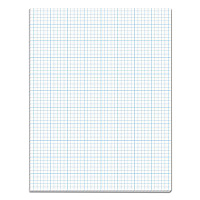 TOPS Cross Section Pads, Cross-Section Quadrille Rule (5 sq/in, 1 sq/in), 50 White 8.5 x 11 Sheets 50 Sheets - Glue - Both Side Ruling Surface - Quad Ruled Front Ruling - 20 lb Basis Weight - Letter - 8 1/2
