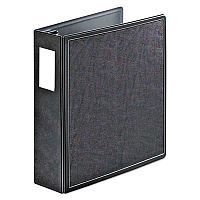 Cardinal SuperLife Easy Open Locking Slant-D Ring Binder, 3 Rings, 3" Capacity, 11 x 8.5, Black (14032)
