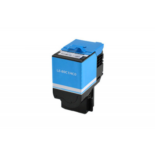 Elite 80C1HC0 Return Program High-Yield Toner, 3,000 Page-Yield, Cyan