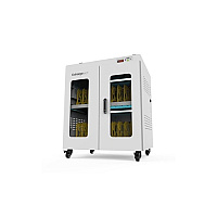 ChargeTech 20 Bay Uv Clean & Charge Ac Cart - White (CT300195)