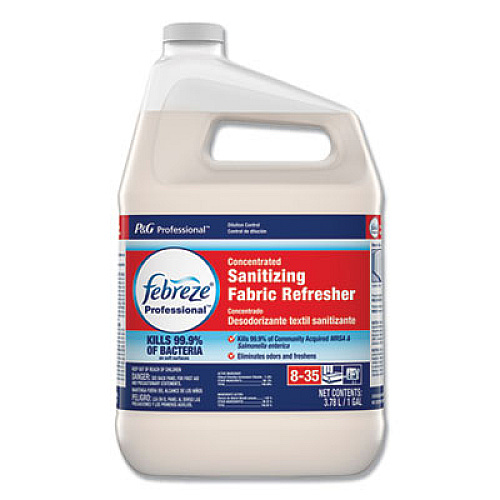 Febreze Professional Sanitizing Fabric Refresher, Light, 1 gal Bottle, Concentrate (72135EA)