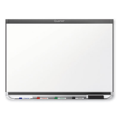 Prestige 2 DuraMax Magnetic Porcelain, 72 x 48, White Surface, Graphite Fiberboard/Plastic Frame