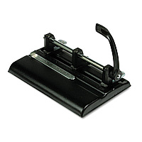 Master 40-Sheet High-Capacity Lever Action Adjustable Two- to Seven-Hole Punch, 9/32