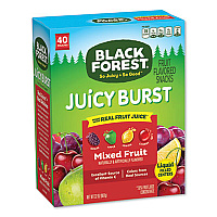 Black Forest Juicy Burst Fruit Flavored Snack, Mixed Fruit, 32 oz, 40/Box (FER47149)