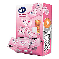N'Joy Pink Saccharin Artificial Sweetener Packets, 0.04 oz Packet, 400 Packets/Box (83034)