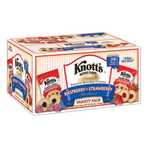 Knott's Berry Farm Premium Berry Jam Shortbread Cookies, Raspberry and