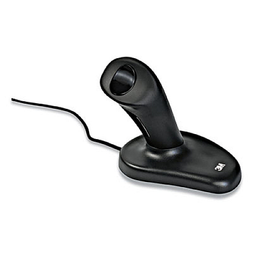 3M Ergonomic Wired Three-Button Optical Mouse, Large, PS2/USB, Right Hand Use, Black (EM500GPL)