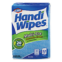 Handi Wipes, 21 x 11, Blue, 36 Wipes/Pack, 4 Packs/Carton